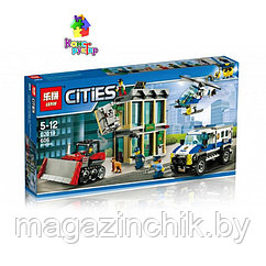 Конструктор 02019 Lepin Ограбление на бульдозере, аналог Лего Сити 60140