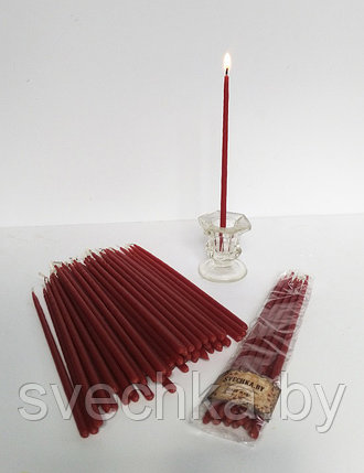 Красные магические восковые свечи 1час N100, фото 2
