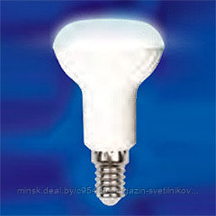 LED-R50-4W/WW/E14/FR CRF01WH Лампа светодиодная : Форма "Рефлектор", матовый рассеиватель. Материал корпуса