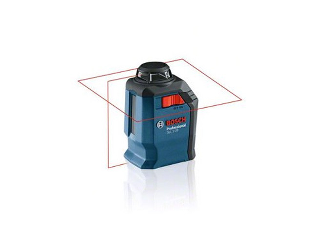 Нивелир лазерный линейный BOSCH GLL 2-20 с держателем в чемодане