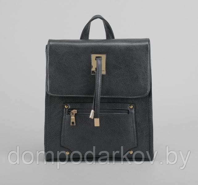 Рюкзак молодёжный на молнии, 1 отдел, 2 наружных кармана, цвет хаки - фото 2 - id-p76561832