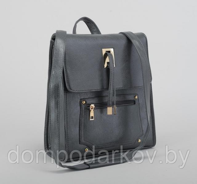 Рюкзак молодёжный на молнии, 1 отдел, 2 наружных кармана, цвет хаки - фото 6 - id-p76561832