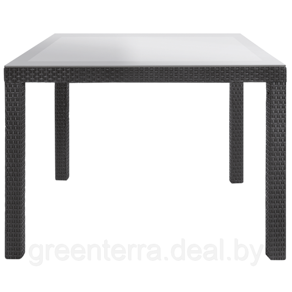 Стол со стеклом уличный Keter Sumatra Table, графит [192525] - фото 1 - id-p77614485