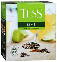 Чай Tess (1.5*100п) Lime зеленый с лимоном