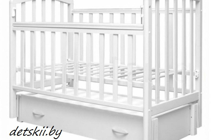 Детская кроватка Антел Алита 6 продольный маятник с ящиком - фото 1 - id-p49521741