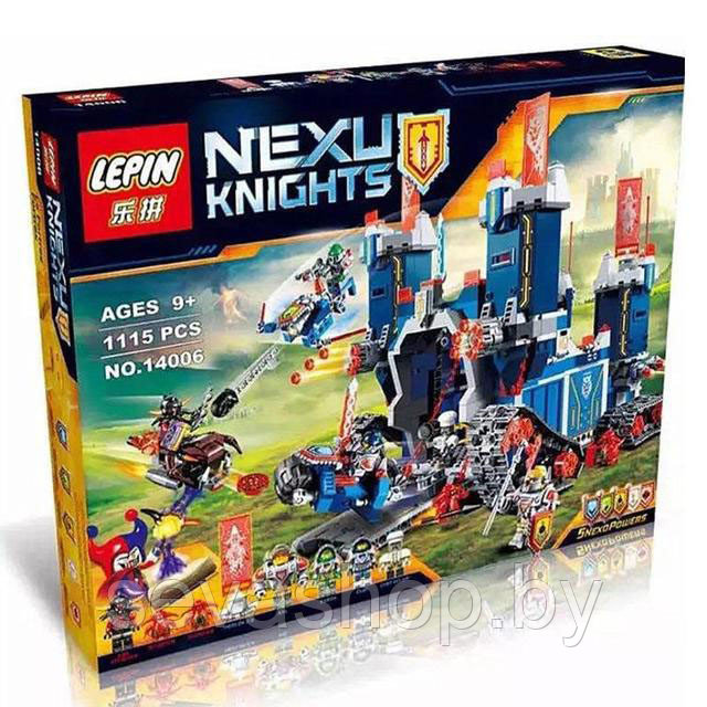 Конструктор Lepin 14006 Nexu Knights "Мобильная крепость Фортеркс" (аналог Lego Nexo Knight 70317) 1115 дет - фото 8 - id-p77633500