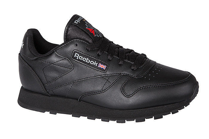 Кроссовки Reebok CL LTHR ЧЕРНЫЕ - фото 2 - id-p75987042