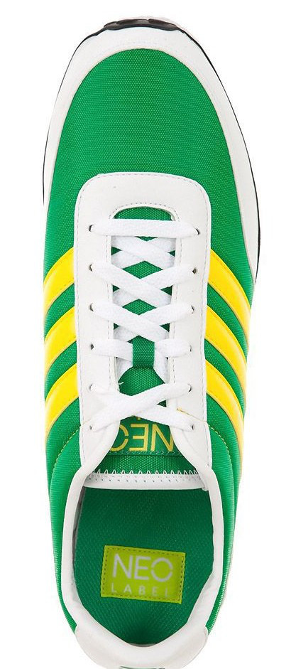 Кроссовки Adidas V Racer Nylon (green) - фото 3 - id-p75987918