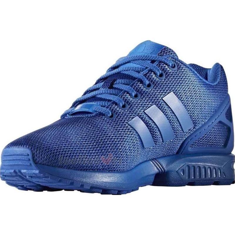 Кроссовки Adidas ZX FLUX СИНИЕ - фото 2 - id-p75994124