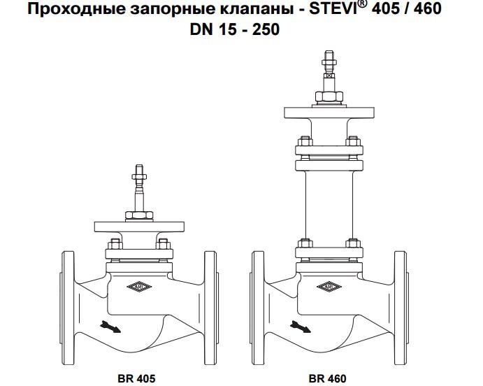 Регулирующие клапаны STEVI BR405 - фото 1 - id-p77640726