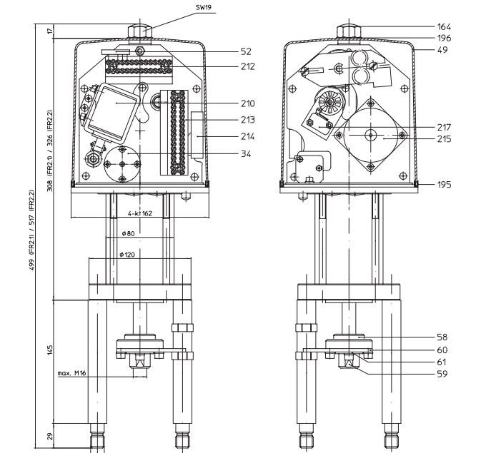 Приводы для трубопроводной арматуры FR 2.1 / FR 2.2