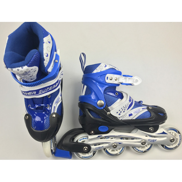 Роликовые коньки раздвижные (35-38 (M) синие 6032 - фото 1 - id-p77680179