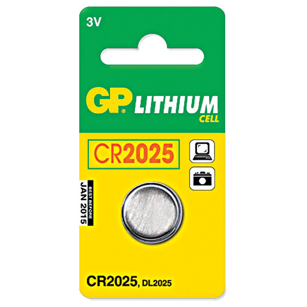Батарейка  GP  GR-2025 ( 3 вольта ) литиевая