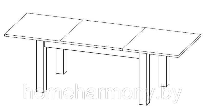 Стол обеденный раскладной HARMONY 40 (160-220 см) - фото 2 - id-p78617998