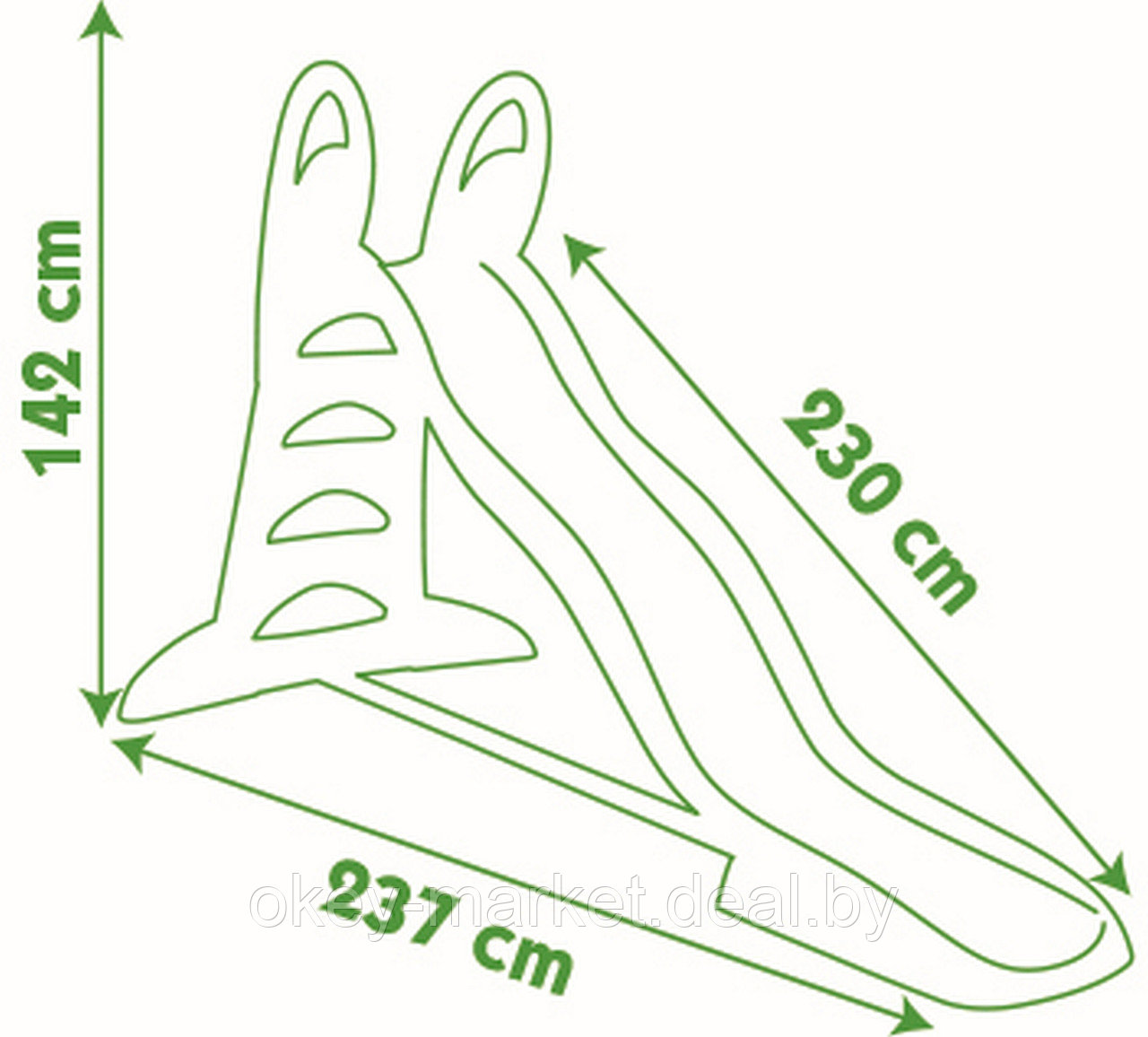 Детская макси горка с дождиком Smoby Toboggan 310261, 230см - фото 9 - id-p65365365