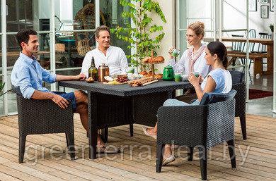 Комплект мебели Keter Columbia dining set, коричневый [233138] - фото 5 - id-p77702281