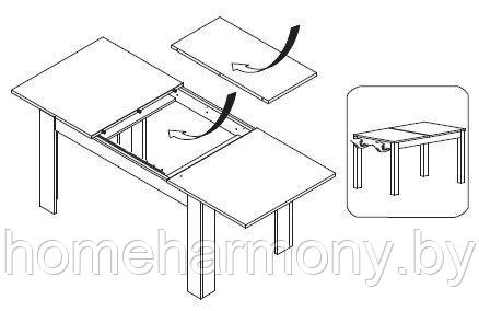 Стол обеденный раскладной MONEZ 40 (140-180 см) - фото 3 - id-p78618079