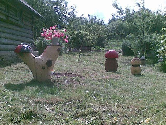 Декорации из дерева в саду - фото 2 - id-p3715883