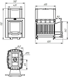 Печь для бани Русь-Сетка 25 Л Панорама, фото 4