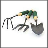Набор садового инструмента, 3 предмета: рыхлитель, вилка, совок, фото 3