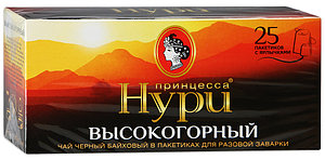 Чай Принцесса НУРИ Высокогорный (2г*25 п. с/я) Черный пакетир.