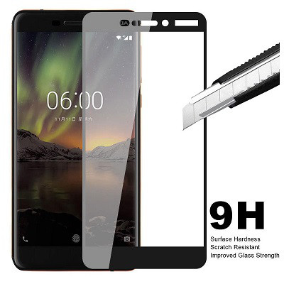 Противоударное защитное стекло Full Screen Cover 0.3m черное для Huawei P Smart\ Enjoy 7S - фото 3 - id-p77797149