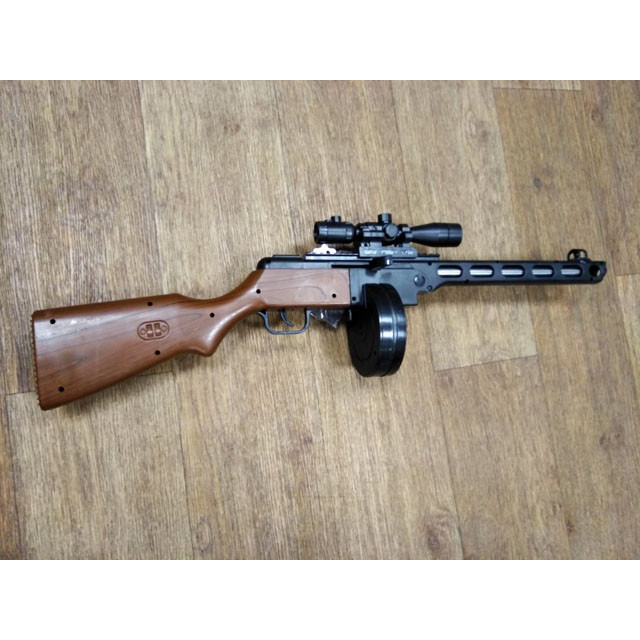 Детский пневматический пистолет-пулемет ППШ,М696