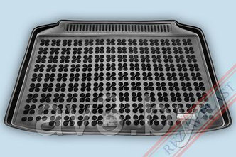 Коврик в багажник Audi A3 хэтчбек 2012-, с уменьшенным запасным колесом / Ауди А3 (Rezaw Plast)