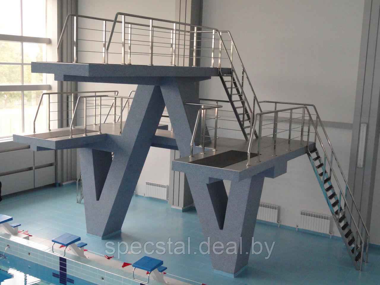 Лестница для бассейна Н-БЛ-5 из нержавеющей стали - фото 1 - id-p77808487