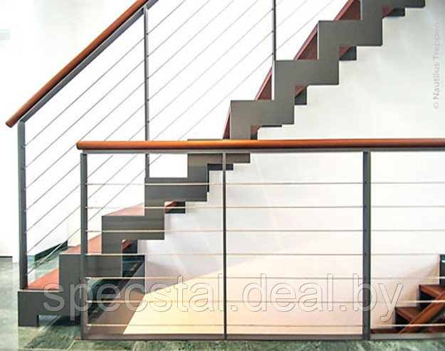 Лестница Н-Л-25 из нержавеющей стали - фото 1 - id-p77808517