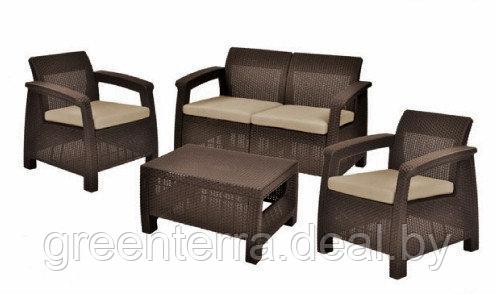 Комплект мебели Keter Corfu Set, коричневый [223201]