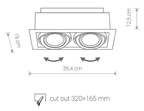 Встраиваемый светильник Nowodvorski 9574 DOWNLIGHT ES111 - фото 2 - id-p77812632