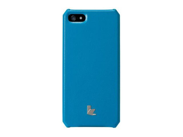 Чехол-накладка для Apple Iphone 5 / 5s / SE (Pu кожа) Jison Case blue - фото 2 - id-p77814990