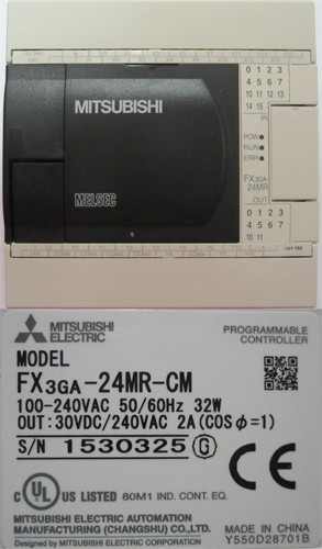Программируемый контроллер FX3GA-24MR-CM 
