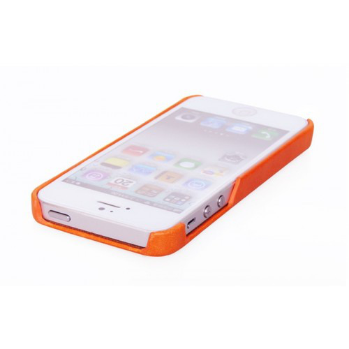 Чехол-накладка Borofone для Apple Iphone 5 / 5s / SE (натуральная кожа) orange - фото 2 - id-p77829721