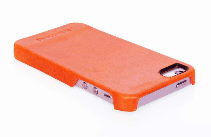 Чехол-накладка Borofone для Apple Iphone 5 / 5s / SE (натуральная кожа) orange - фото 1 - id-p77829721