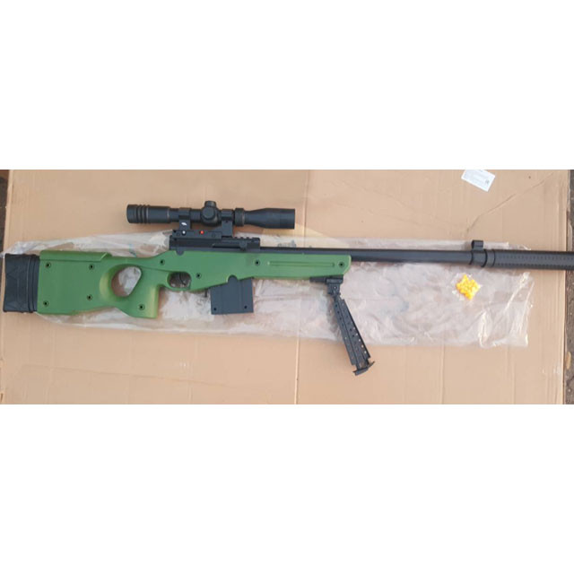 Детская пневматическая снайперская винтовка Accuracy International L96A1 с оптическим прицелом М03А - фото 2 - id-p77831400