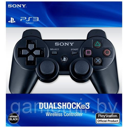 Беспроводной контроллер DualShock 3 (Черный) (Копия) - фото 5 - id-p3722365