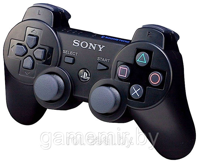 Беспроводной контроллер DualShock 3 (Черный) (Копия) - фото 1 - id-p3722365