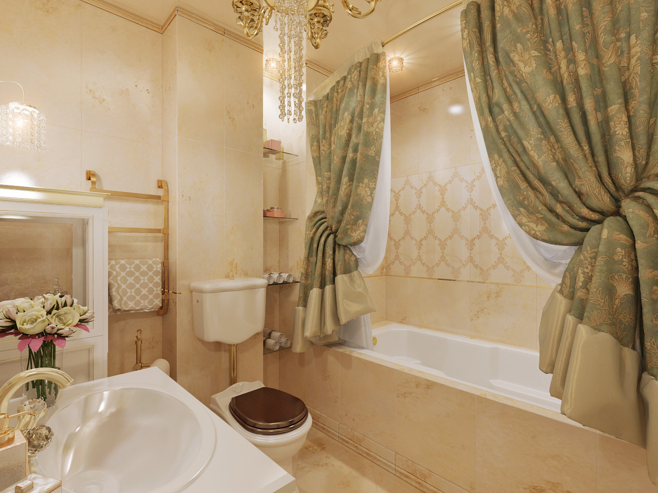 Дизайн интерьера ванной комнаты - фото 1 - id-p77834913