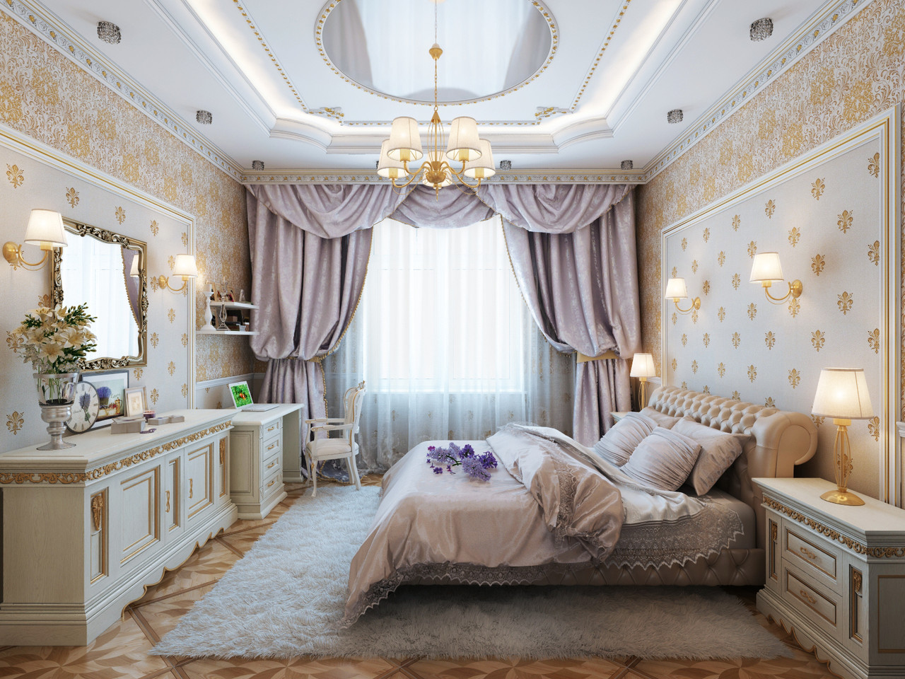 Дизайн интерьера спальни в Минске - фото 1 - id-p77834948