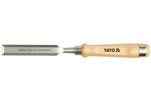 Долото с деревянной ручкой CrV 22мм, YATO