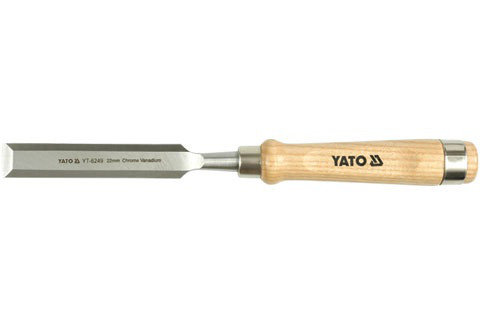 Долото с деревянной ручкой CrV 22мм, YATO, фото 2