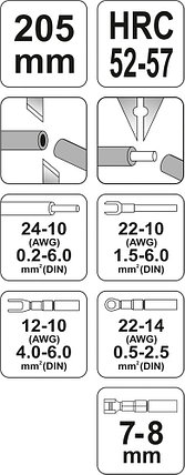 Инструмент д/обжима и зачистки проводов, YATO, фото 2