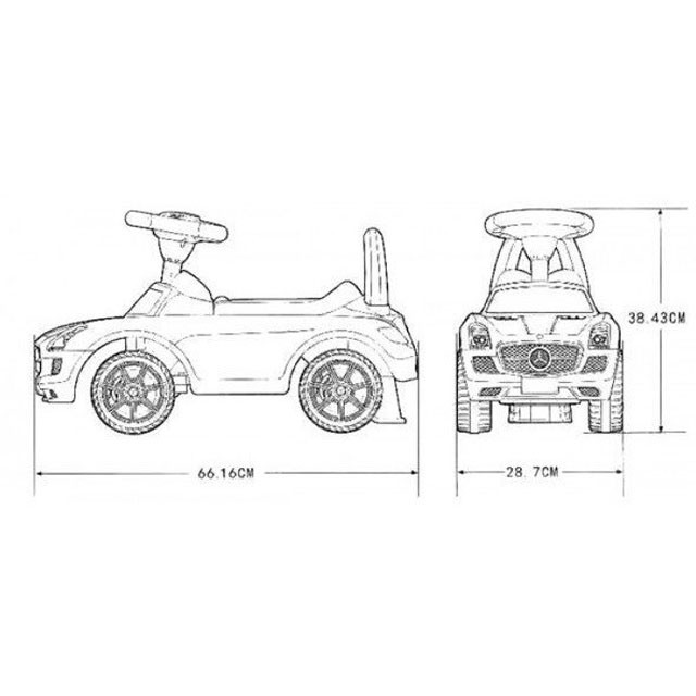 Автомобиль-каталка Chi Lok Bo Mercedes 332 - фото 2 - id-p77871965