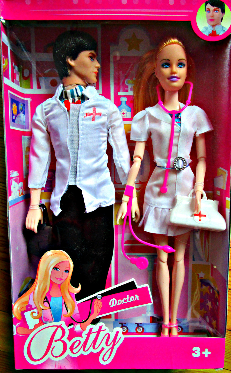 Кукла Барби и Кен "Семья врачей "шарнирные, с аксессуарами набор доктор 8238 - фото 4 - id-p77874426