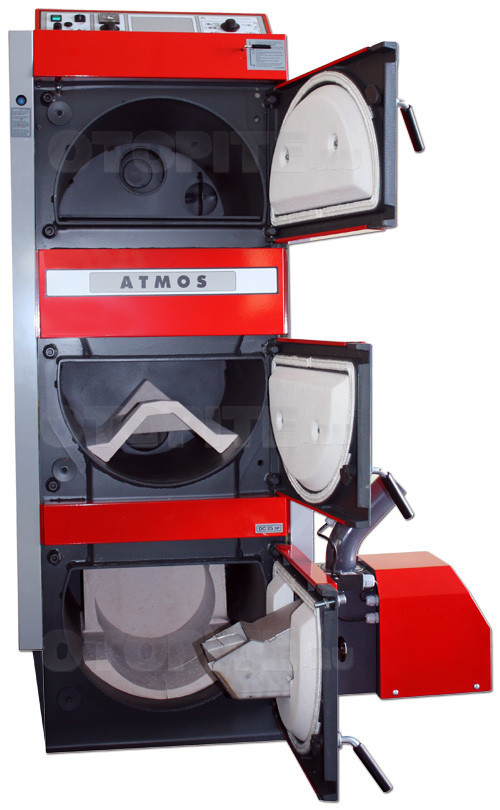 Пиролизный котел Atmos C 18 SP с отверстием для пеллетной горелки - фото 2 - id-p77932290