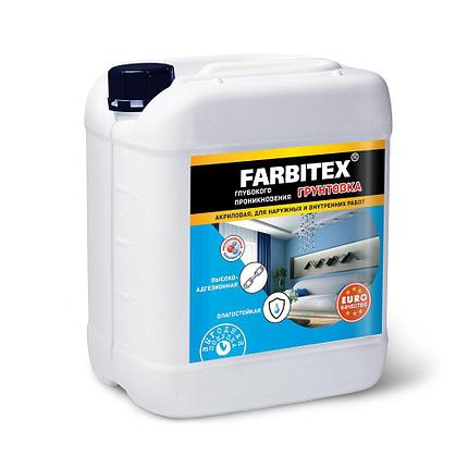 Грунтовка акриловая глубокого проникновения FARBITEX, фото 2