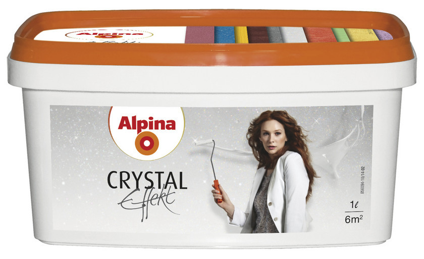 Декоративная лазурь с блестками Alpina Crystal Effekt Gold