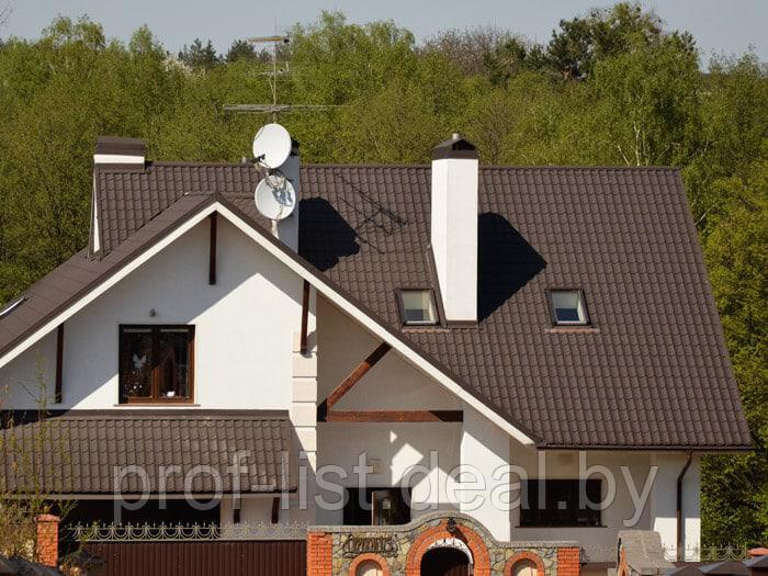 Металлочерепица супермонтеррей для крыши Матовый, VikingMP® 0,45мм - фото 6 - id-p60340773